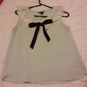 Forever 21 Mint Green Sleeveless Blouse